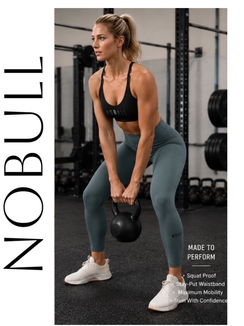 NOBULL Women’s High Rise Leggings Sage Green Medium